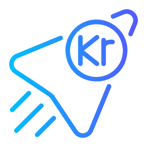 kroon Generic gradient outline icoon