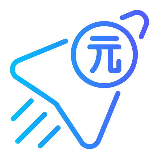 yuan Generic gradient outline icoon