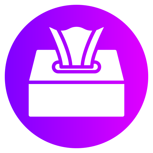 scatola di fazzoletti Generic gradient fill icona