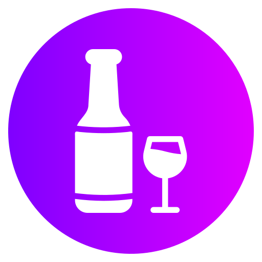 wijnfles Generic gradient fill icoon