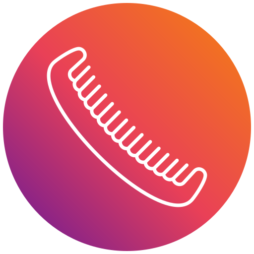 Hair comb Generic gradient fill icon