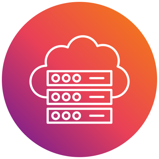 Cloud server Generic gradient fill icon