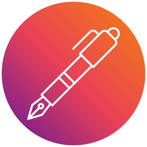 długopis Generic gradient fill ikona