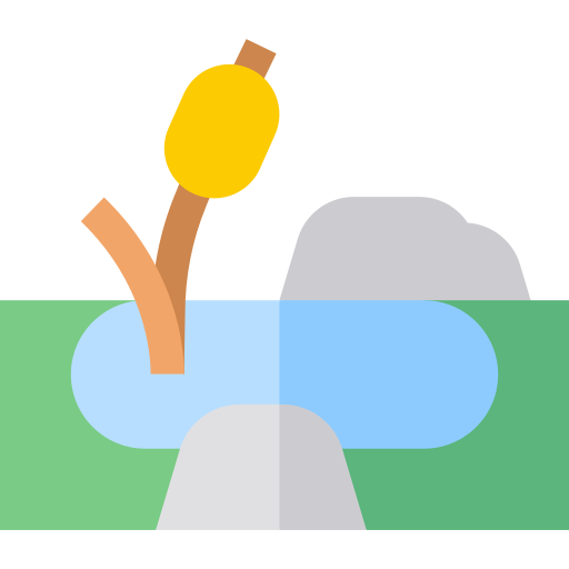 River Basic Straight Flat icon
