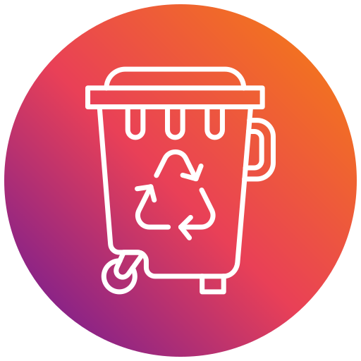 Recycle bin Generic gradient fill icon