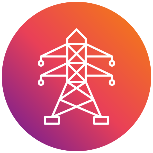 Electric tower Generic gradient fill icon