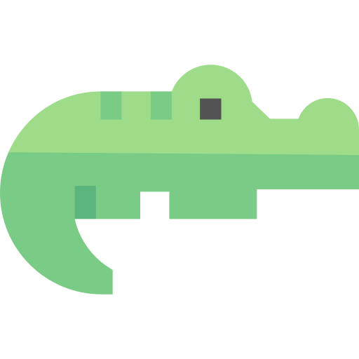 Crocodile Basic Straight Flat icon