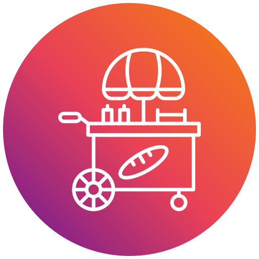 Food cart Generic gradient fill icon