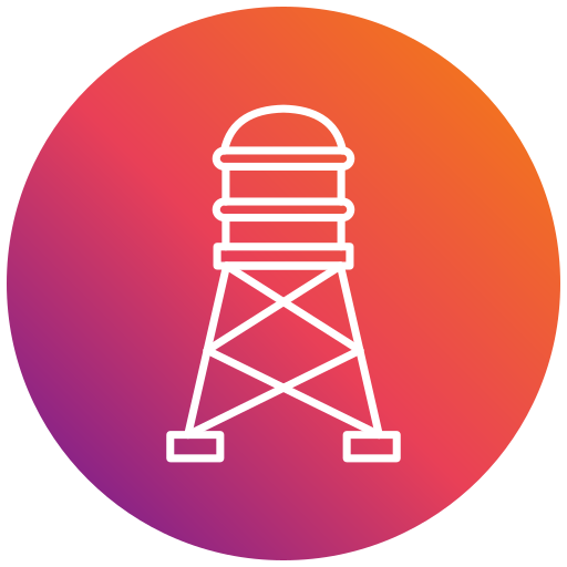 Water tower Generic gradient fill icon