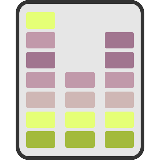 barras de sonido Generic color fill icono