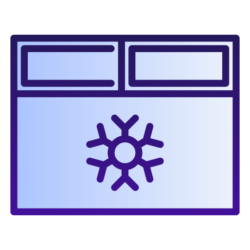 congelador Generic gradient lineal-color icono