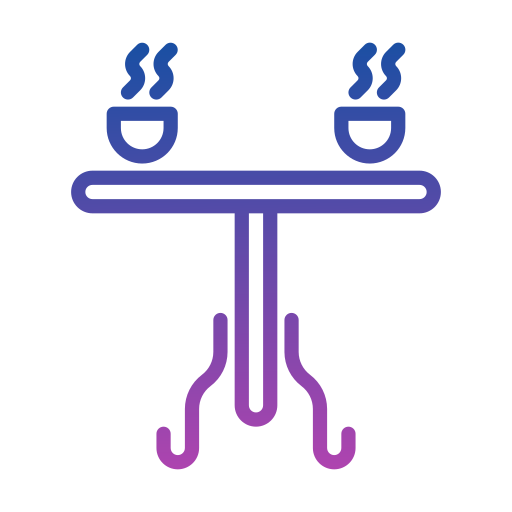 mesa de centro Generic gradient outline icono
