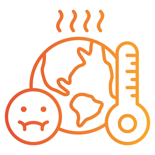 Global warming Generic gradient outline icon