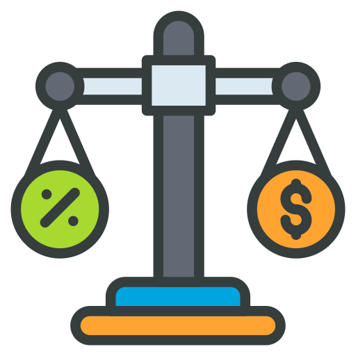 Balance scale Generic color lineal-color icon