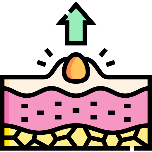 Pimple Detailed Straight Lineal color icon