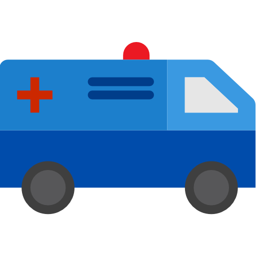 ambulancia srip Flat icono