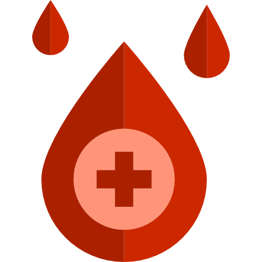 transfusión de sangre srip Flat icono