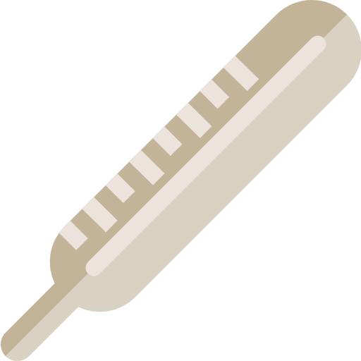 termómetro srip Flat icono