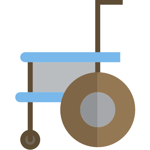 silla de ruedas srip Flat icono