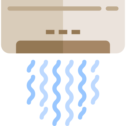 klimatyzator srip Flat ikona