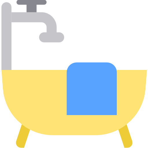 목욕 srip Flat icon
