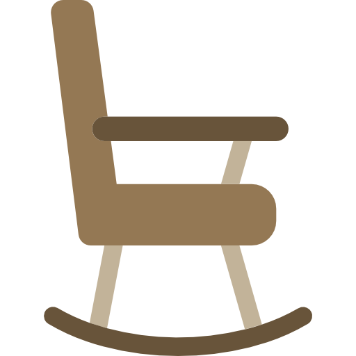 schommelstoel srip Flat icoon