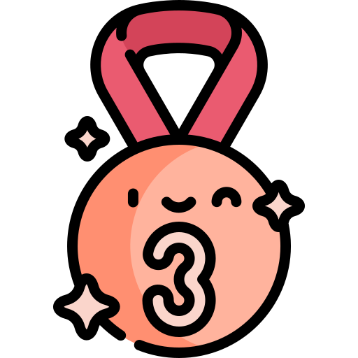 bronzemedaille Kawaii Lineal color icon