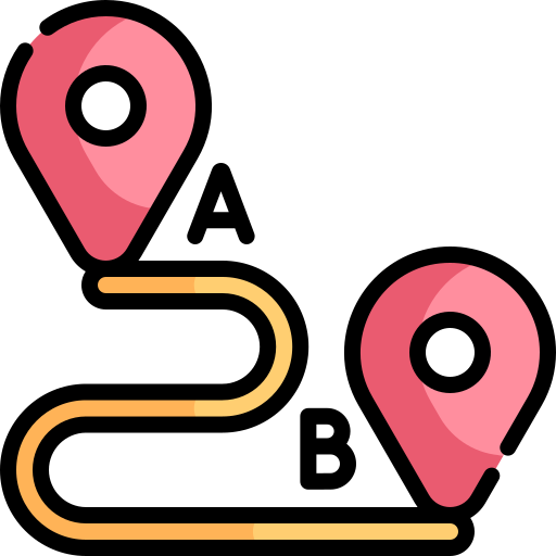 Location pin Kawaii Lineal color icon