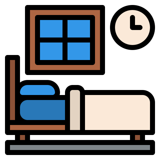 寝室 Generic color lineal-color icon