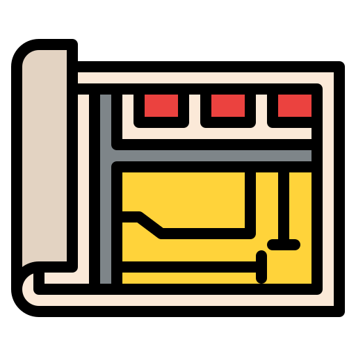 Square meter Generic color lineal-color icon