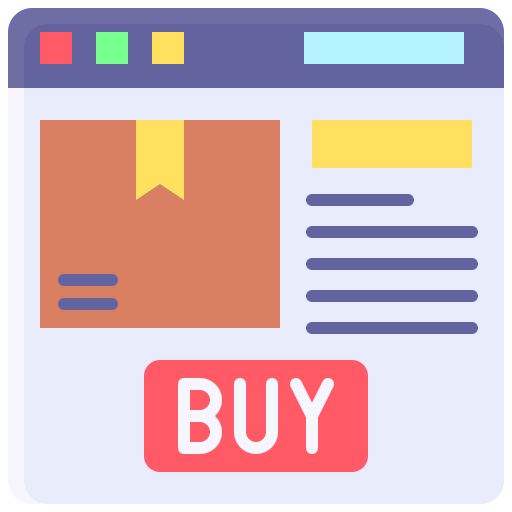 Online shopping Generic color fill icon