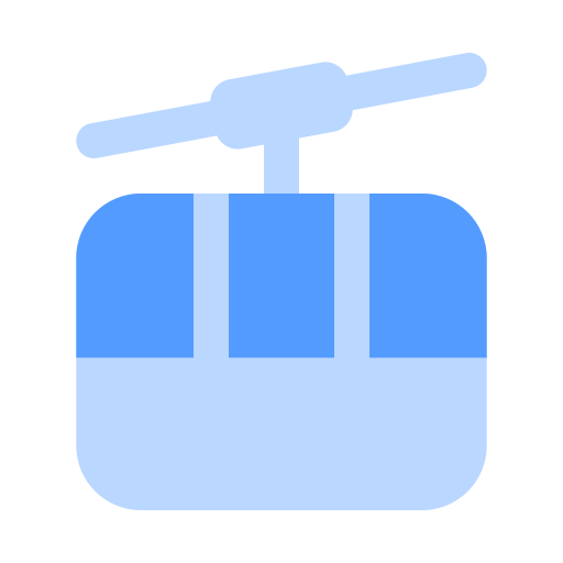 Cable car Generic color fill icon