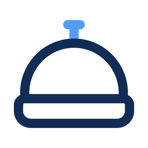 campanello da scrivania Generic color outline icona