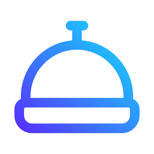 Desk bell Generic gradient outline icon