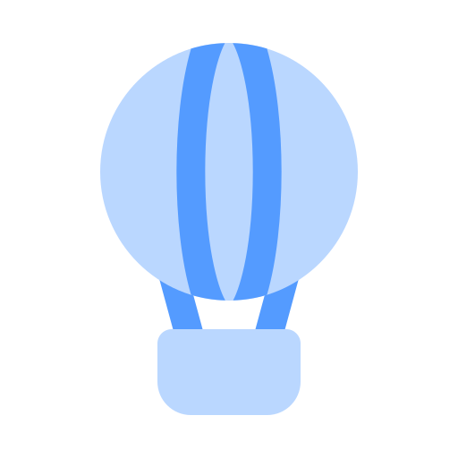 Hot air balloons Generic color fill icon