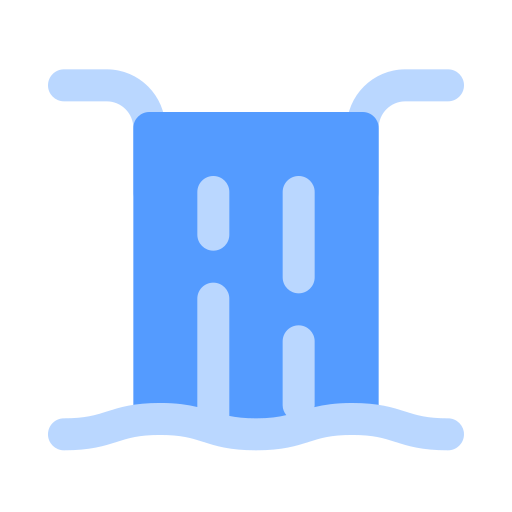 wodospad Generic color fill ikona