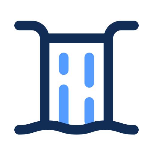 wodospad Generic color outline ikona