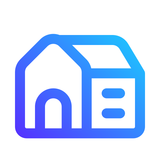 villa Generic gradient outline icon