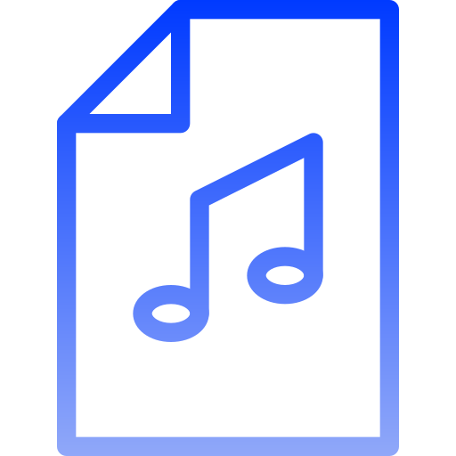 musik Generic gradient outline icon