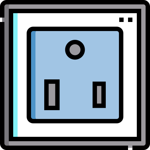 Power socket Detailed Straight Lineal color icon