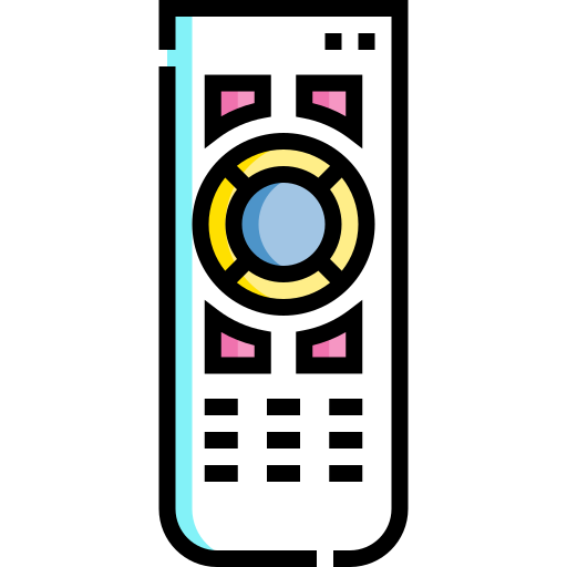 telecomando Detailed Straight Lineal color icona