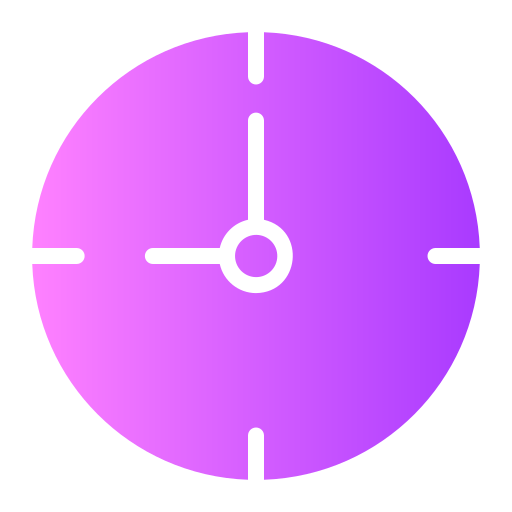 reloj Generic gradient fill icono