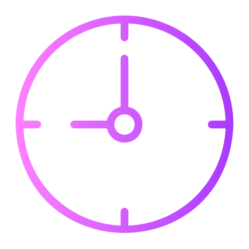 relógio Generic gradient outline Ícone