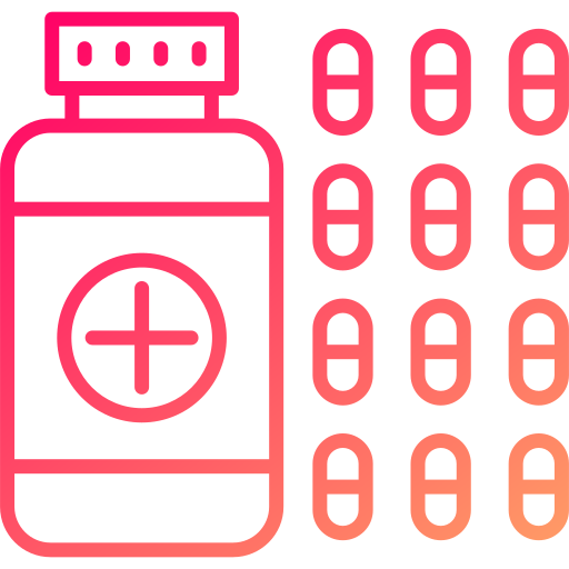 Pills Generic gradient outline icon