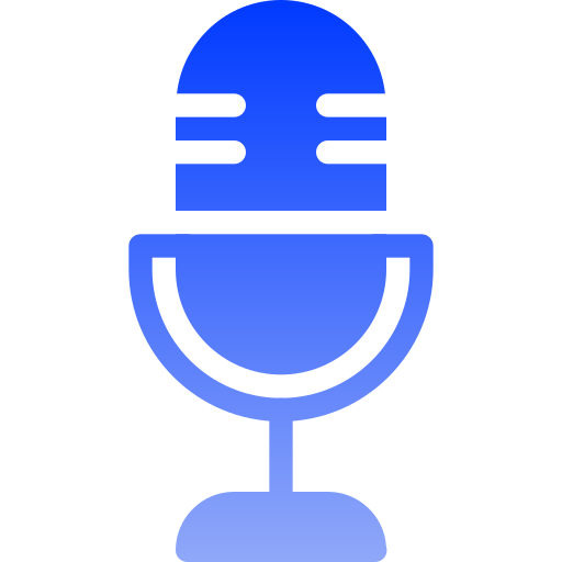 micrófono Generic gradient fill icono