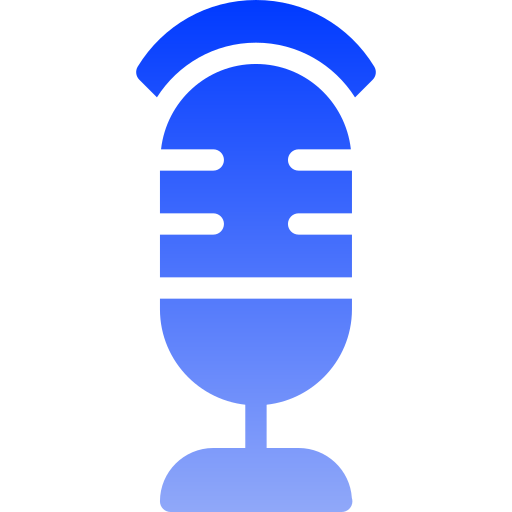 microfone Generic gradient fill Ícone
