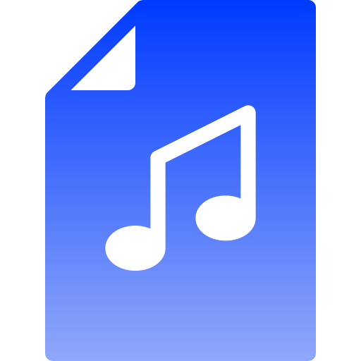 음악 Generic gradient fill icon