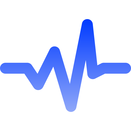 Звуковая волна Generic gradient fill иконка