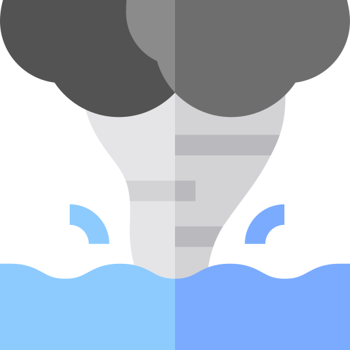Waterspout Basic Straight Flat icon