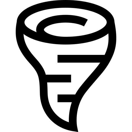 tornado Basic Straight Lineal ikona